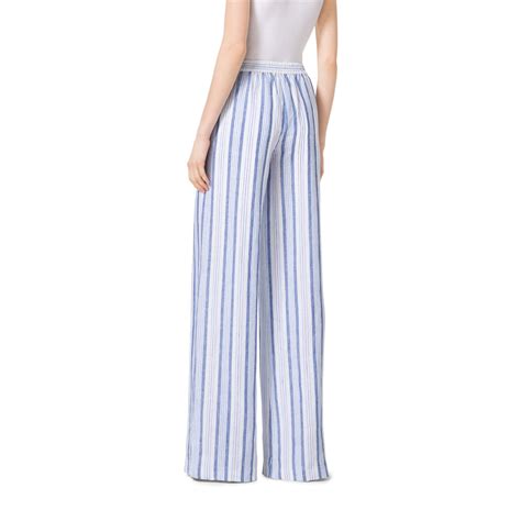 michael michael kors striped wide leg pants 